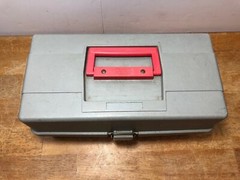 Vintage Plano 411 Tackle Box Red & Grey W/Tray