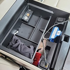 Center Console Organizer for 2014-2018 Chevy Silverado 1500 / GMC Sierra black