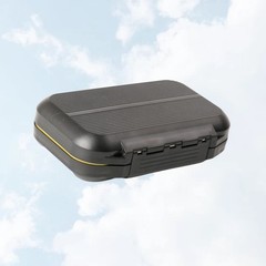 Black ABS Fly Fishing Box with Durable Waterproof Seal and Large Capacity