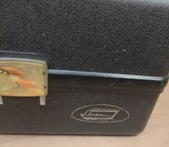 VINTAGE 3 Tray TED WILLIAMS FISHING TACKLE BOX 34452 14″×7″×7 1/2″ Good Cond.