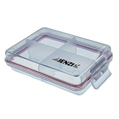 Jenzi plastic box transparent with lid 10.5x7x2.5cm storage box box