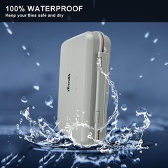 Aventik Large Waterproof 4-Layer Foam Fly Fishing Tackle Box for Streamers