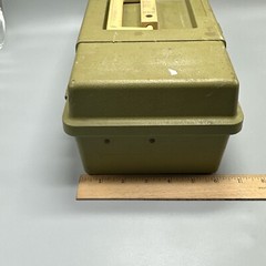Plano 5410 Green Beige Tackle Box Storage Crafts Tools Vintage With Tray