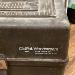 Old Pal/Woodstream 6310 Plastic Tackle Box 12 Pockets Hard Case Black/Orange