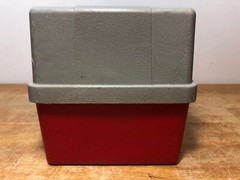 Vintage Plano 411 Tackle Box Red & Grey W/Tray