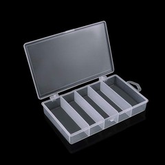 Lightweight 4-Pack Clear Fishing Tackle and Jewelry Organizer with Snap Closure