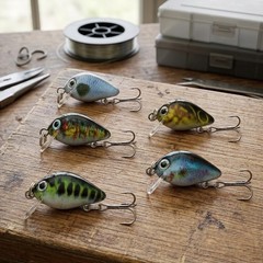 1.8g 3cm Crankbait Lure Set 5PCS for Bass Fishing with Synthetic Material Build