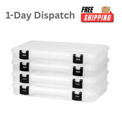 Plano ProLatch 3700 StowAway 4-Pack Tackle Box Clear Black