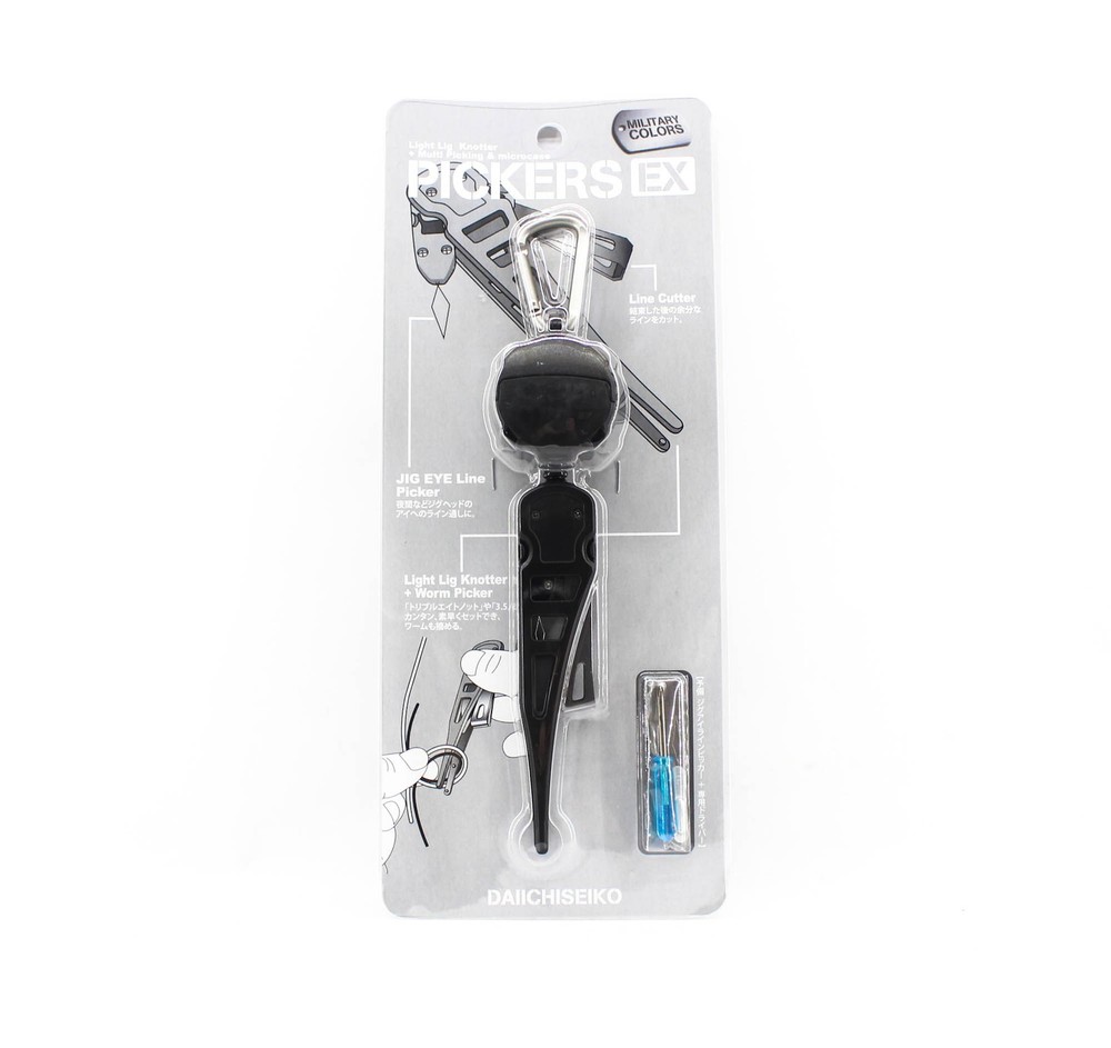 Daiichi #32160 Pickers EX Pickers Multi Tool with Micro Case Black (1608)