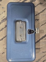 My Buddy 1351 Vintage 13″ Blue Metal Tackle Tool Utility Box Fishing CLEAN