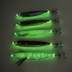 Horizontal 12cm Luminous Shrimp Jig for Squid and for OCTOPUS with BKK Hook
