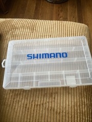 Shimano SHM-370 Plastic Tackle Box Tray New w/ All Inserts Clear Plastic Storage