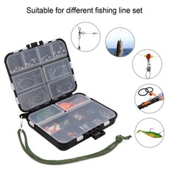 188/246PCS Fishing Gear Accessories with Tackle Box Pliers Jig Hooks Swivels