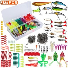 Fishing Lures Tackle Box Kit Bass Trout Baits Saltwater Freshwater Fishing Kit
