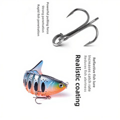 Realistic Plastic Fishing Lure For multi Segmented for Freshwater Saltwater