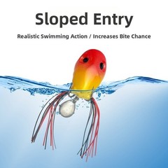 Spinner Equipped Lure 5g with Soft Silicone Body and Strong Hook Penetration