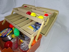 1980s Plano 2 Tier Fishing Tackle Box Model 5520 Great Condition (Empty)