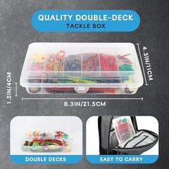 71Pcs Fishing Lures Kit, Fishing Tackle Box Fishing Baits Including Crankbaits