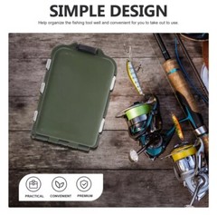 10 Grid Hook Box Storage Box Fishing Accessories for Hooks 3.25″ X 2.25″ RAA