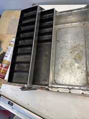 Tacklemaster Vintage 16” 2-tray all Metal “My Buddy” Fishing Tackle Box.