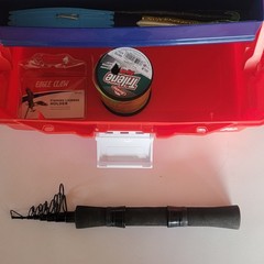 Flambeau Eagle Claw Tackle Box South Bend Adventure Pak Telescopic Rod Lures