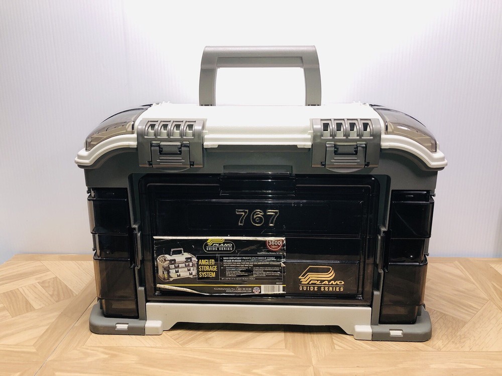 Plano 767 Guide 3600 Series Fishing Angled Tackle System 18x9x11 Box