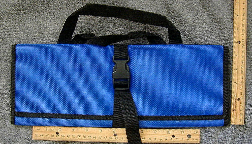 3 pocket Tackle Lure bag clear-mesh back for easy ID of lures and rinsing off