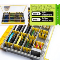 Deluxe Fishing Tackle Box, Waterproof 3600 & 3700 3600-2 universal 2 pack