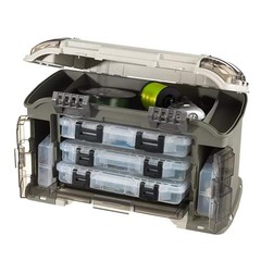 Plano Elite Series Ultimate Angled Tackle System, Graphite/Sandstone