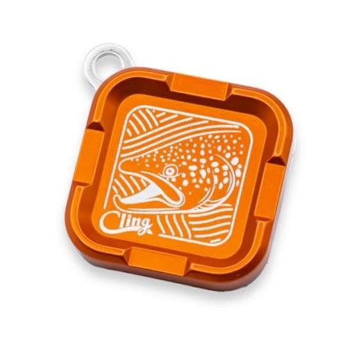 Mag Grab Mini – Compact Magnetic Fly Holder/Fly Patch & Orange Brown Town