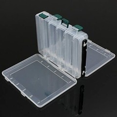 12/16 Compartment Fishing Tackle Double Side Plastic Squid Jig Fishing Lure Box