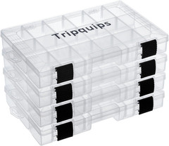 3600 Tackle Trays, Plastic Storage Organizer Box with Removable Dividers – Tackl