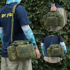 Dr.Fish Fishing Tackle Storage Bag 900D Waterproof Shoulder Gear Bag Outdoor