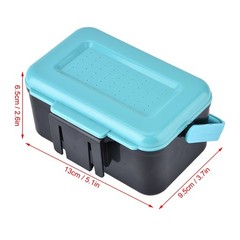 Portable Lure Bait Storage Case Worm Fishing Tackle Live Bait Box With