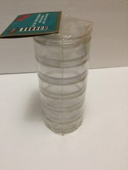 Kmart NOS vintage 2 3/4″ see thru container – flies, lures & tackle accessories