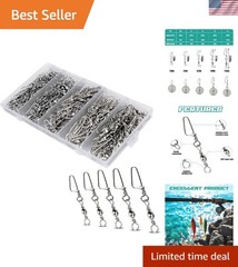 High-Quality 150PCS Fishing Tackle Kit with Ball Bearing Swivels for All Anglers