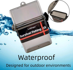 Mini Survival Fishing Kit Small Emergency Fishing Gear Box Pocket Fishing Tackle