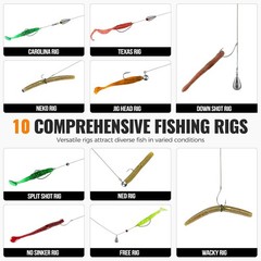 264/397Pcs Fishing Accessories Kit, Organized Fishing Tackle Box with Tackle Inc