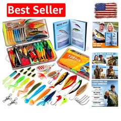 Fishing Lures, All-in-One Fishing Tackle Box with Tackle Included, Fishing Ge…