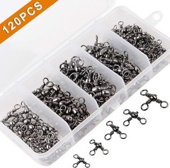 Durable 3 Way Swivels Fishing Kit 120pcs – Perfect for Freshwater & Saltwater