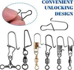 High-Strength Fishing Swivels Kit – 14 Types for Freshwater & Saltwater Fishing