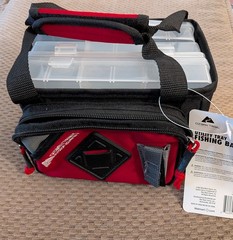 Ozark Trail Utility Tray – Fishing Bag with 3 Trays Orange Black – NWT