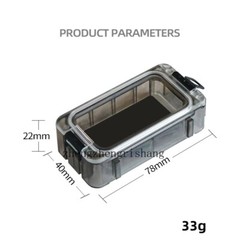 Freely Assemble Mini Tackle Box Luminous Waterproof Accessories Box Removable
