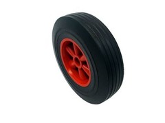 10″ ( 255 mm) SOLID RUBBER WHEEL Off Set Hub PUNCTURE PROOF Sack Truck Trolley