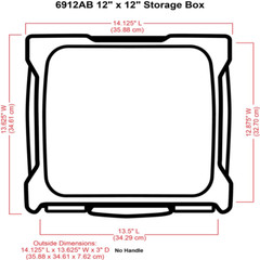 SMALL STORAGE CASE Scrapbook Craft Hobby Supplies Clear, 12 Inches, Plastic