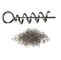 100Pcs Fishing Lure Accessories Lock Needle Soft Bait Spring Pin Hook Lead Head