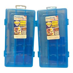 Flambeau Tuff Tainer 3003 Zerust Tackle Box Blue 2 Pack 6530HB Made in USA