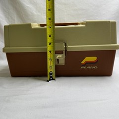 Vintage Plano Tackle Box Model 6303 w/ 3 Tier Fold Out Tray Fishing Made in USA