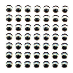 300pcs 3/4/5/6mm 3D Holographic Fishing Lure Eyes Simulation Fish Eyes Craft Kit