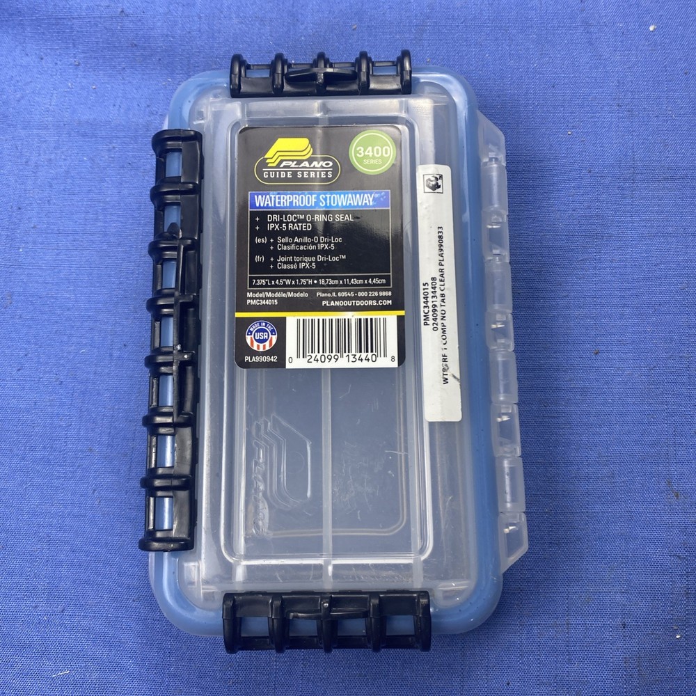 Plano 3400 WATERPROOF FISHING TACKLE BOX 0-Ring Seal